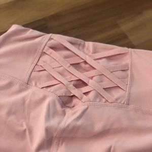 Yogalicious Lux Pink Ankle Length leggings